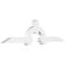 Ekena Millwork Ericson Architectural Grade PVC Gable Bracket, 108"W x 27"H x 6"D x 6"F, 6/12 Pitch GBP108X27X0606ERI00 - alternate 1